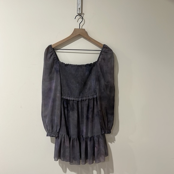 • Aritzia Wilfred • Women’s Tempest Mini Dress Size XXS Slate Gray Purple - Picture 2 of 3